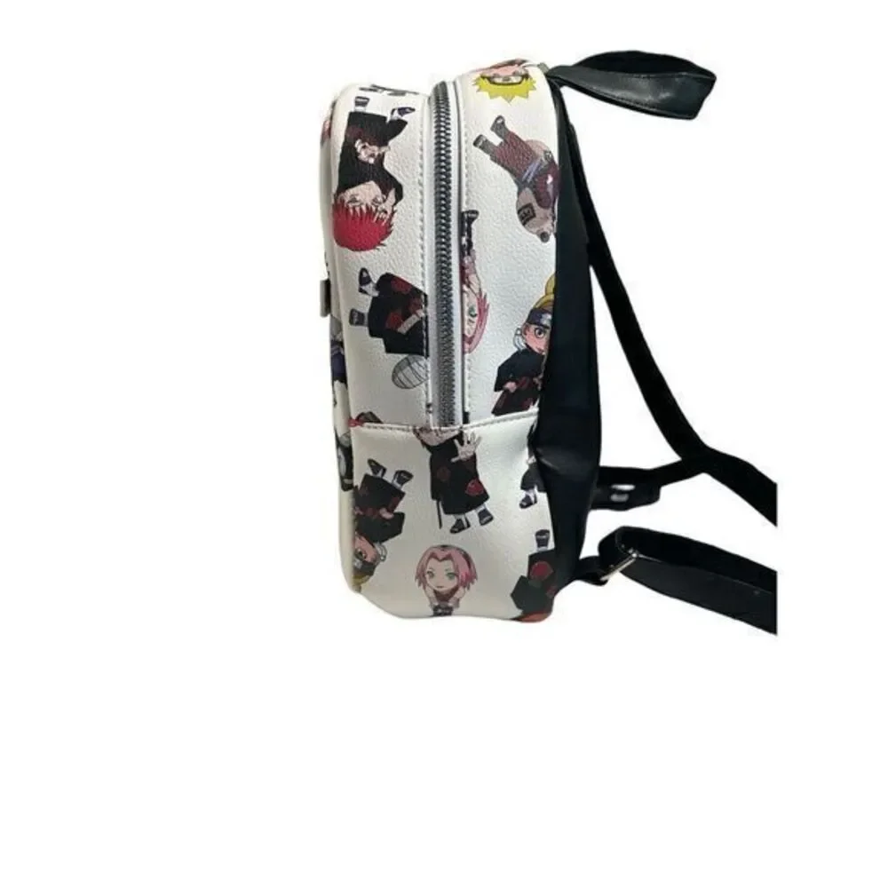 Naruto‎ Mini Backpack New With Tags White Black Adjustable Strap Anime